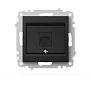 Розетка 1-ая Zena-Vega компьютерная RJ45 вантаблэк EL-BI 609-014800-247