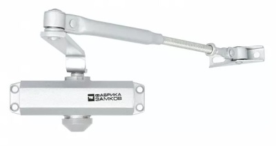 Доводчик дверной 15-25 серебро Фабрика замков