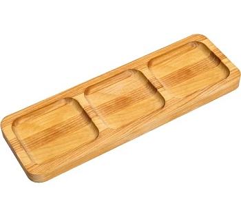 Менажница квадратная (берёза), 30x10x1.8 см, Mallony 105708