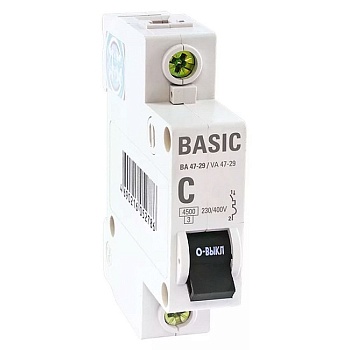 Автоматический выключатель ВА 47-29, 1P 16А (C) 4,5кА ETP