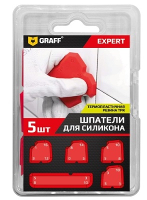 Шпатели для силикона 5 шт. DC615 Expert GRAFF
