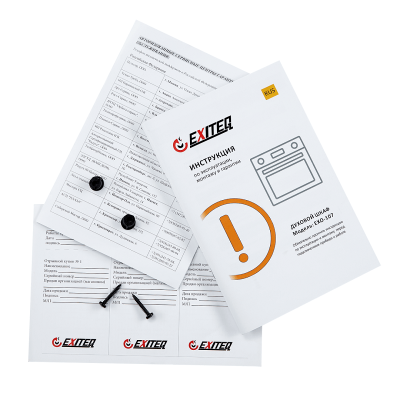 Духовой шкаф электрический встраиваемый EXITEQ EXO-107 black