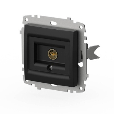 Розетка 1-ая Zena-Vega ТВ концевая вантаблэк EL-BI 609-014800-246