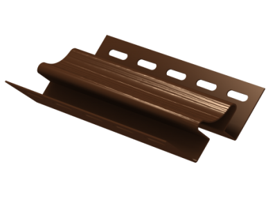 Внутренний угол 067 Н для сайдинга винилового Ю-Пласт коричневый