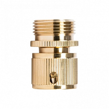 Соединитель латунный быстросъемный внешняя резьба 3/4
