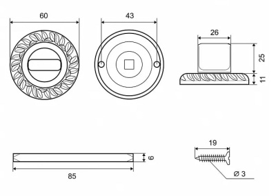 Накладка фиксатор Palladium D VG BK