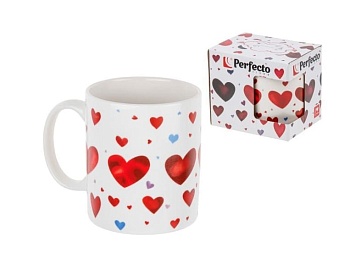 Кружка керамическая 350 мл, ROMANCE-1, PERFECTO LINEA, 30-062611