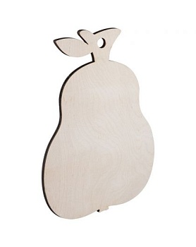 Доска разделочная деревянная (фанера) Груша 30х21х0,5 см