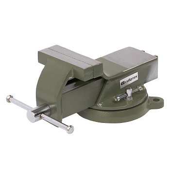 Тиски слесарные, 100 мм, стальные, поворотные, Сибртех 18618