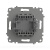 Выключатель 2-клавишный Zena-Vega 10А вантаблэк EL-BI 609-014800-202