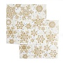 Салфетки бумажные Золотые снежинки 33x33 см Bouquet Home Collection Classic 20 шт