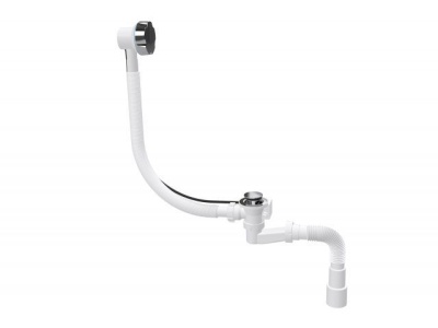 Сифон для ванны автомат, с гибкой трубой 1 1/2