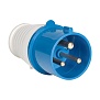 Вилка переносная 023 2Р+РЕ 32А 220В IP44 EKF PROxima