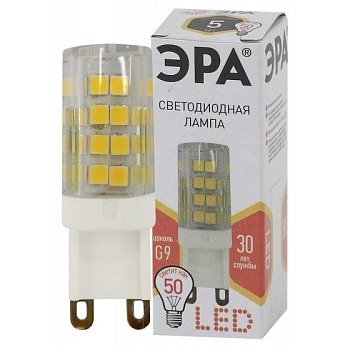 Лампа светодиодная STD LED JCD-5W-CER-827-G9 G9 5Вт ЭРА