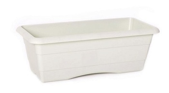 Ящик балконный №3 L=600, h=140, белый 00161