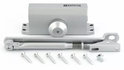 Доводчик дверной 25-45 серебро Фабрика замков