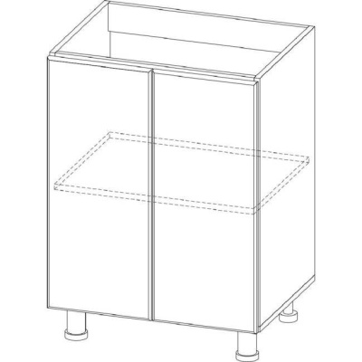 Шкаф под мойку белый SV-Мебель (60 см)