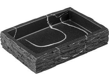 Мыльница Stonewave черная Perfecto Linea 35-130803