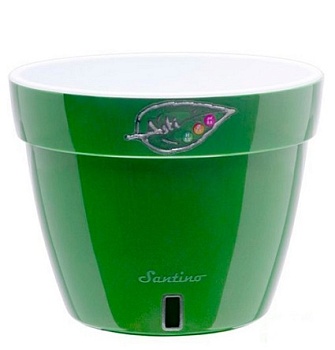 Горшок двойной 15 л ASTI Зеленый-золото-Белый