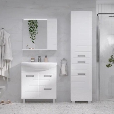 Шкаф навесной зеркальный Joli 70 правый Volna