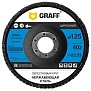 Круг лепестковый по нержавеющей стали 125x22.23 мм 40Z GRAFF