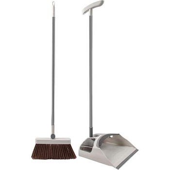 Набор для уборки Easy Grip щетка и совок с длинной ручкой PERFECTO LINEA 43-292783