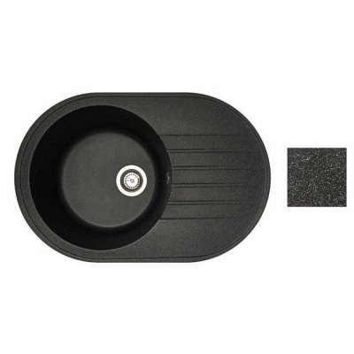 Мойка из искусственного камня, блэк, RONDO, BelEvors