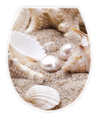 Сиденье для унитаза Жемчужина, 456х361х40 мм FOTO IRIS