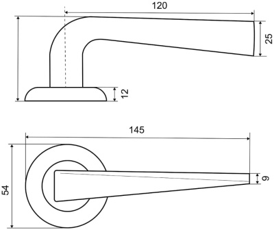 Дверная ручка Z 106 SN Фабрика замков