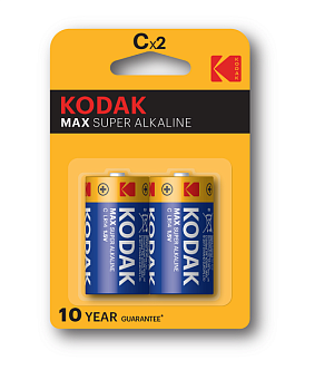 Элемент питания (батарейка) щелочной Kodak МАХ LR14-2BL