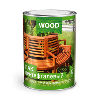 Лак алкидный пентафталевый, Farbitex Profi Wood 