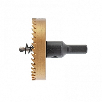 Коронка по металлу HSS, 68 мм, нитридтитановое покрытие, Denzel 724122