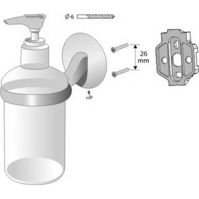 Дозатор жидкого мыла Bisk 72089