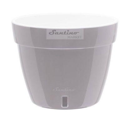 Горшок двойной 15 л ASTI Серый-Белый