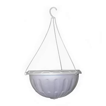 Горшок-кашпо подвесной Джулия 8 л белый М1458 Альтернатива