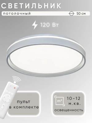 Светильник светодиодный накладной HY61001 серый Aitin-Pro 