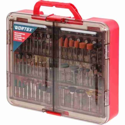 Набор аксессуаров для гравера универсальный 418 предмета WORTEX 1335682