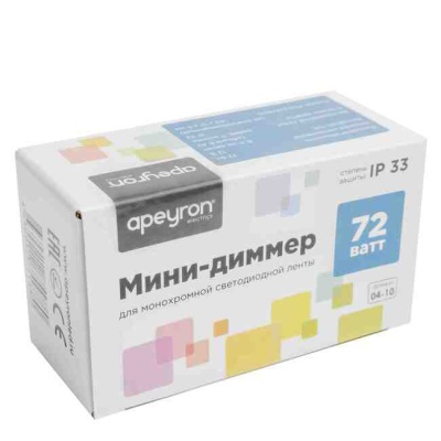 Мини-диммер с пультом для монохромной LED-ленты Apeyron 04-10