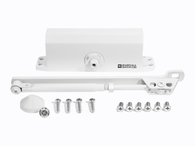 Доводчик дверной 60-90 белый Фабрика замков