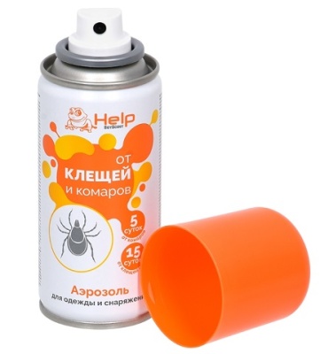 Аэрозоль от КЛЕЩЕЙ и КОМАРОВ 75 мл HELP