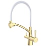 Смеситель для кухни LUX LT D35 золото AV Engineering AVLUX4-A49GLW