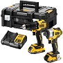 Набор ударный шуруповерт DCD709 + гайковерт DCF809 DeWalt DCK2062D2T