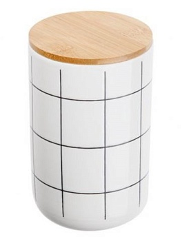 Банка керамическая для сыпучих продуктов 1000 мл, Bella 34-110030 PERFECTO LINEA