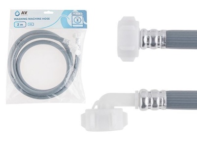 Шланг заливной для стиральной машины 2,0 м, ПВХ, AV Engineering AVE3303200