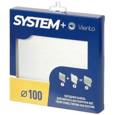 Панель лицевая вентиляционная SYSTEM+ 10х10 см хром Viento GORIZONT 100chrome