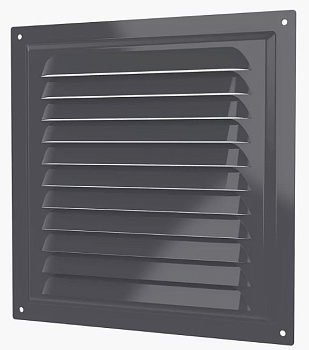 Решетка вентиляционная стальная с 200x200 мм регулируемая Gray ERA (2020МЭ Gray)