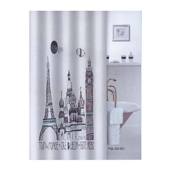 Занавеска для ванной 180х180 см Zalel YQL-DX-Z-021