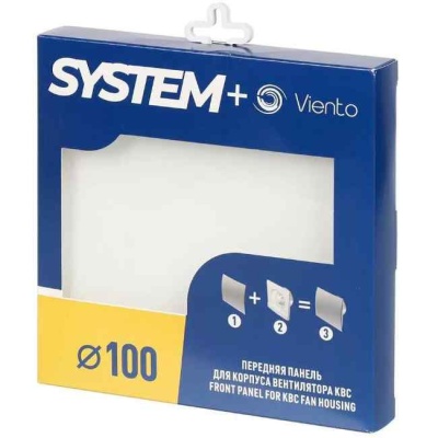 Панель лицевая вентиляционная SYSTEM+ 10х10 см белая Viento