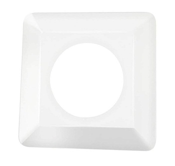 Рамка защитная 1-местная белая 130x130 мм SVET