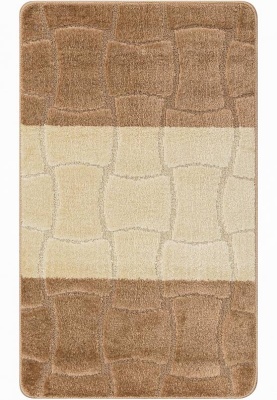 Коврик для ванной комнаты 50X80см Confetti Bath Maximus Sariyer 2546 Light Brown